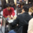 会場にて