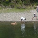 河川敷ウォーキング