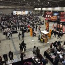 世界選手権会場に到着
