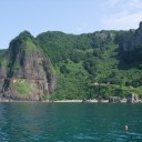 砂浜の入り江