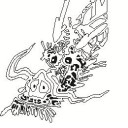 年賀状木版画のデザイン