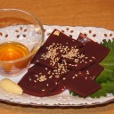 レバ刺し風こんにゃくを食べてみました