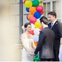 Un palloncino matrimonio- testimoniare la felicità che scorre in aria