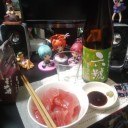 半額の刺身