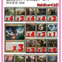 3/2MTG神々の軍勢ゲームデイ成績上位者デッキリスト