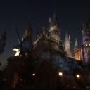 夜のホグワーツ城