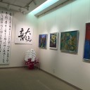 墓参りと個展を見に行く