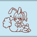 LINEスタンプ描いてる