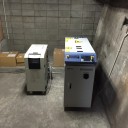 YAGレーザー溶接機の搬入