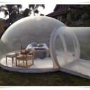 Inflatable bubble tent