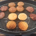 自家製炭火焼きハンバーガー