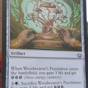緑のエネルギー源《獣性を築く者》と《Woodweaver’s Puzzleknot》