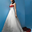 What about a Red and White Mixed Dress?