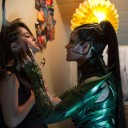 映画　パワーレンジャー　汚いニッサが金の精霊を操って惑星のコアを盗みたがる映画
