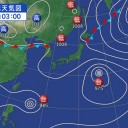 【 台風は 西南西に 】 進んでいます。／過去の日本の55基の原発は年間1000億トンの水を7度温めて海に戻します。／そろそろ北半球がやばくなってきたな。