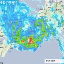 台風５号近畿地方に再上陸