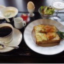 モーニングセットを食べてからお墓参り