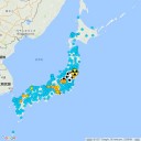 【 空気質が悪化 】しています／半減期８日のフレッシュ核種I-131が検出されている【 静岡 】。