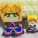 アイロンビーズで、水橋パルスィの全体像を作成