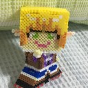 アイロンビーズで、水橋パルスィの全体像を作成