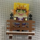 アイロンビーズで、水橋パルスィの全体像を作成