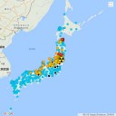【 山口 ０．１ μ 】／広島、岐阜、愛媛、長野、兵庫が同時に同じ波形で、これまでに見られなかった現象です。