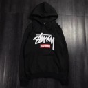 ステューシー supreme コラボパーカー　スウェット ペア カップル レディース トレーナー 男女 パーカー