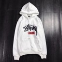 ステューシー supreme コラボパーカー　スウェット ペア カップル レディース トレーナー 男女 パーカー