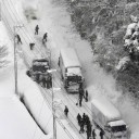 寒波到来で大雪