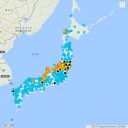 【 Ｍ ５ ．５ 】（えとろふ）／（ 札幌 ± ０ ℃。　０．０ ３０ μ ）。　（作業栗鼠１匹目）