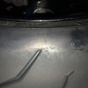 タイヤの皮剥き
