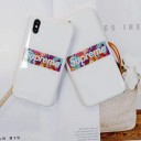 SUPREME iPhoneX/8 plus ガラスケース 英字 ロゴ柄 ADIDAS 鏡面 iPhoneX ケース ペア用 iPhoneX plus 予約