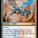墓地追放も何のその《Crackling Drake》