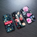 SUPREME iphonexs maxカバー 立体感 お洒落 カップル用 シュプリーム 花柄 可愛い 芸能人愛用
