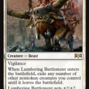 Lumbering Battlementで動物タワー　無限コンボいけるかな？