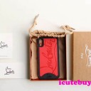 赤 iPhoneXSケース ルブタン iPhoneXカバー 芸能人愛用 新品