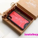 赤 iPhoneXSケース ルブタン iPhoneXカバー 芸能人愛用 新品