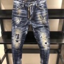 注目が集まる2019夏季新作 ディースクエアード DSQUARED2 テーパードデニムパンツ 夏シーズン特集 爽やかさの感じ