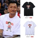 シュプリーム tシャツ コピー supreme 半袖 カットソー ペアお揃いキャラクター付き 激安人気