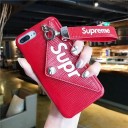 高級革 surpeme iphone xr/xs maxケース ブランド シュプリーム galaxy s10e/s10 plusケース カード入れ