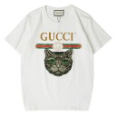 グッチtシャツ半袖セットコピー gucci ティシャツトップスネコ付きカットソー