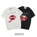 ペアお揃い グッチ tシャツ半袖コピー カットソー トップスネコ付き個性gucci ティシャツコピー