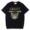 ペアお揃い グッチ tシャツ半袖コピー カットソー トップスネコ付き個性gucci ティシャツコピー