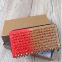 2017 韓国ファッション絶対大人気高級PUレザー Christian Louboutinクリスチャン ルブタン ファスナー 長財布レディース 長財布