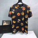 ドルチェ & ガッバーナ 偽物DOLCE&GABBANA人気セール得価リラックス感洗練されたデザイン性ｔシャツ黒白パープル
