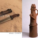 磨弓兵長の持ってるアレ、「蕨手刀」っていうのね……いや「蕨手刀」ってなんだよ！？　初耳学ぅ(・ω・)