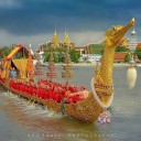 ワチラロンコン国王の戴冠を祝う王室御座船による水上パレード