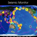 【やや強い磁気嵐】と450km/s程度の太陽風速。／（ へんに地震が少ない日 ）…（２日目？）