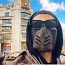 手作り オリジナル ルイヴィトン クラシックパターンレザー LV ブランド 立体 フェイスマスク