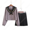 学園制服 コスプレ衣装 文化祭 体育祭 ユニフォーム コスチューム 水兵服 鹿 刺繍 セーラー服
